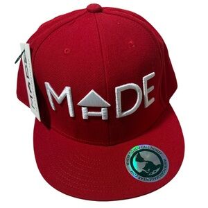 Red MADE Snapback Hat